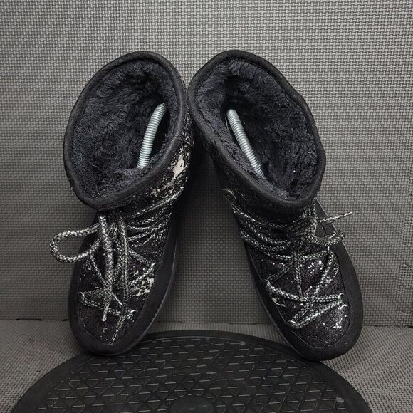 G By Guess Aylan Glitter Boots Womens Sz 10M Black Booties - Picture 7 of 10